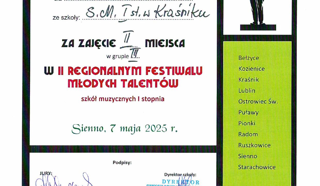II miejsce dla Oliwii Bernat!!!